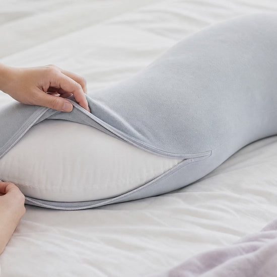 Zipping the removable cool-touch cover